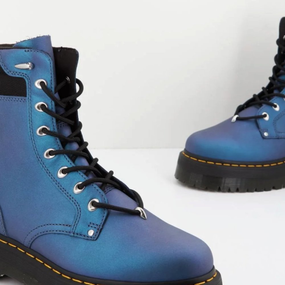 Dr. Martens Jadon II Hardware Platform in DK Blue/Bla MSRP$300 FIVE STAR Reviews - Picture 5 of 16